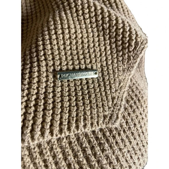 MICHAEL Michael Kors Camel Knit Sweater with Large Cowl Neck Size Small - Picture 4 of 12